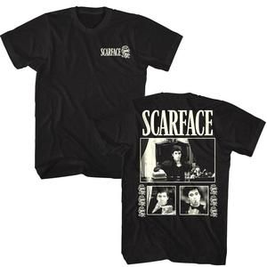 Scarface Black Roses Unisex T Shirt 2 Sided